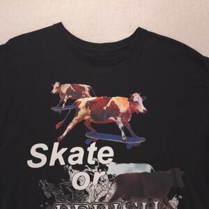 Dogcore Graphic Casual Short Sleeve T Shirt Mens Size Large L Black